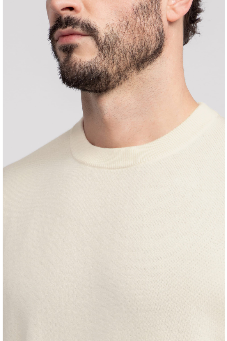 Anytime Crewneck Sweater, Alternate, color, Cream