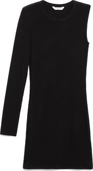 MANGO TEEN Single Sleeve Ribbed Minidress