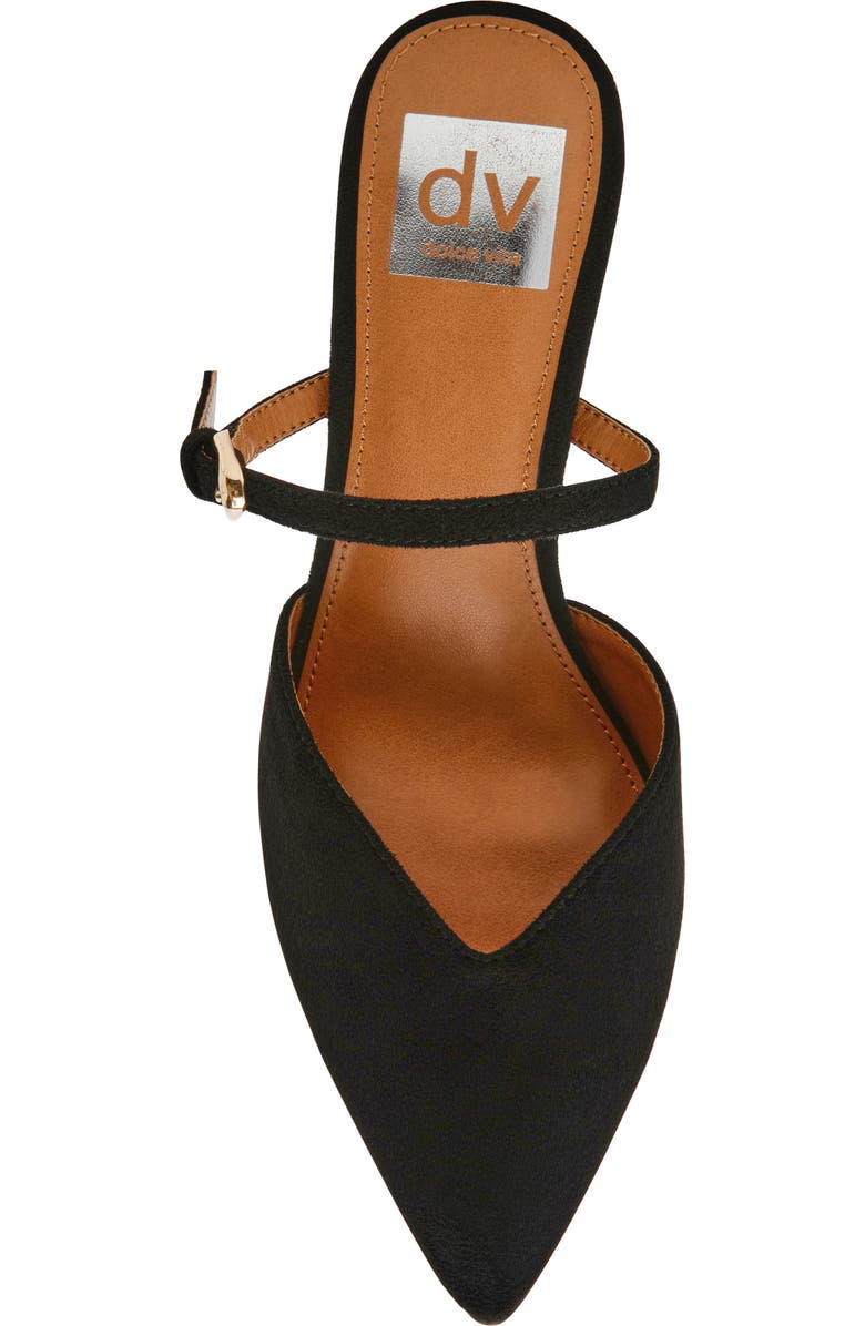 DV by Dolce Vita Eleganza Mule Pump, Alternate, color, Black Faux Suede