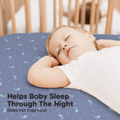Keababies Isla Fitted Crib Sheets In Marine Muse