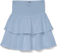 VERO MODA Natali Tiered Smocked Waist Miniskirt