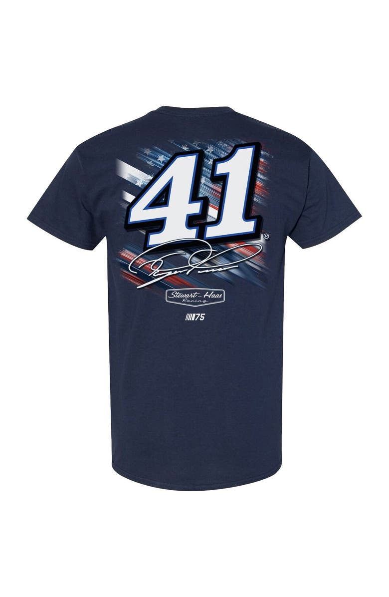 STEWART-HAAS RACING Men's Stewart-Haas Racing Team Collection  Navy Ryan Preece Patriotic Fuel T-Shirt, Alternate, color, 
