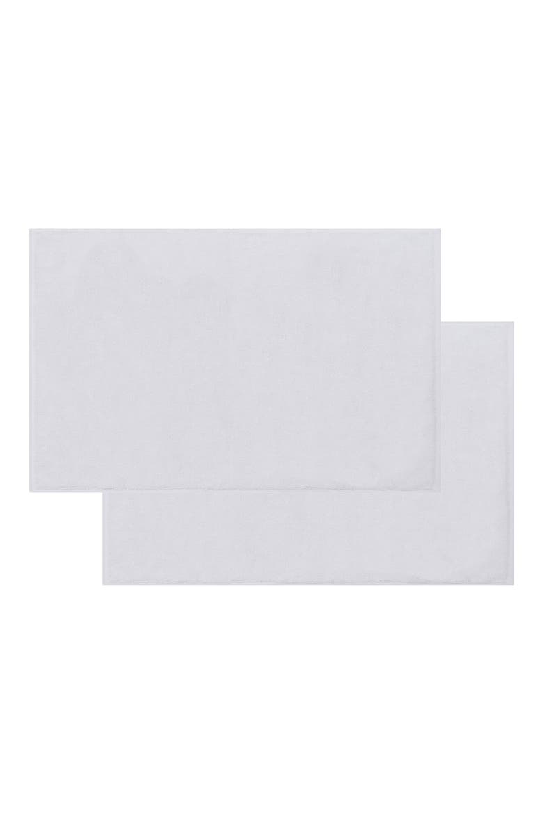 Puresoft 2-Piece Turkish Cotton Bath Mat Set, Main, color, WHITE