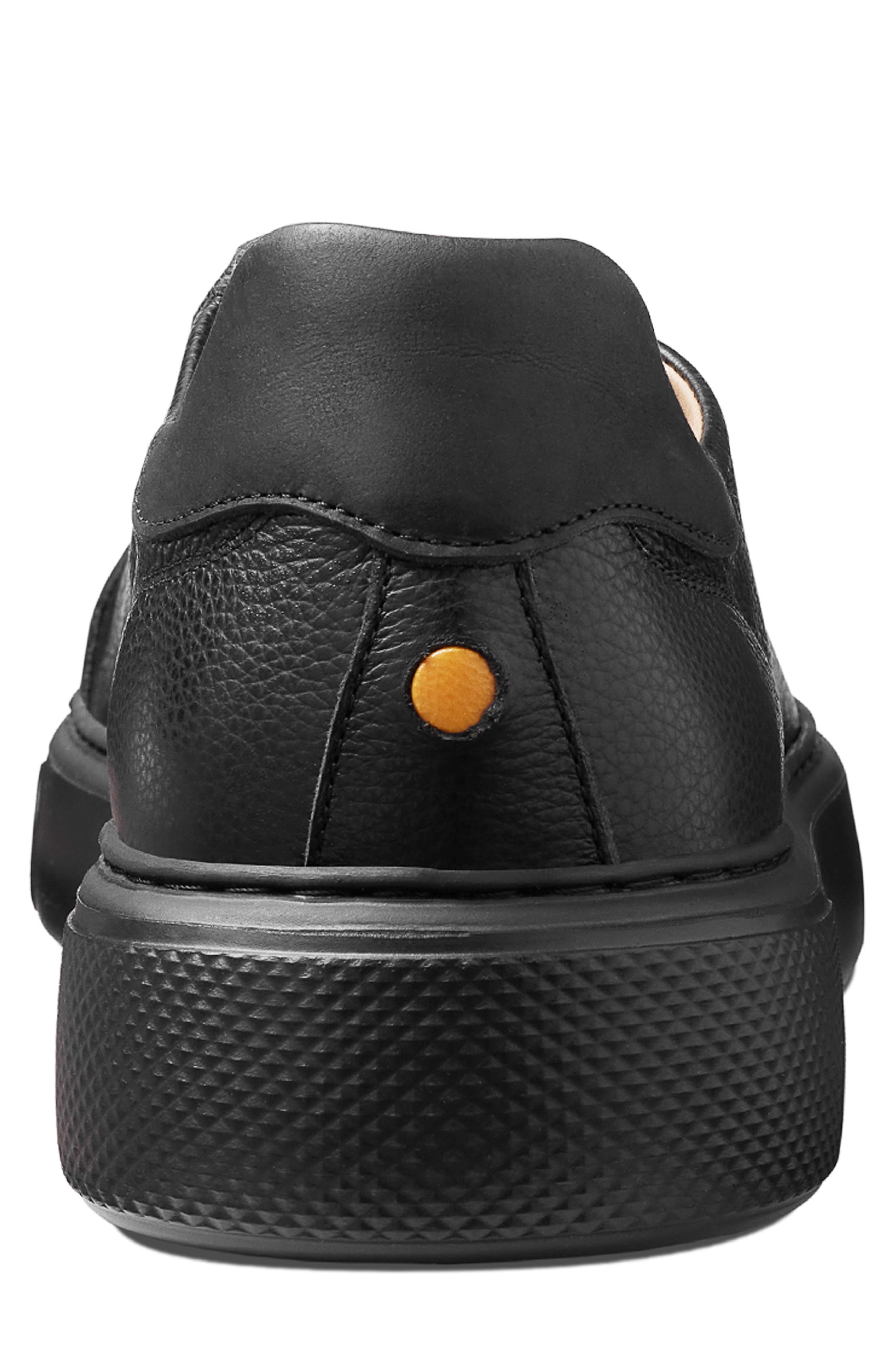 Samuel Hubbard Sunset Sneaker, Alternate, color, Black Leather On Black Sole