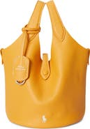 Polo Ralph Lauren Small Polo Play Pebble Leather Crossbody Tote
