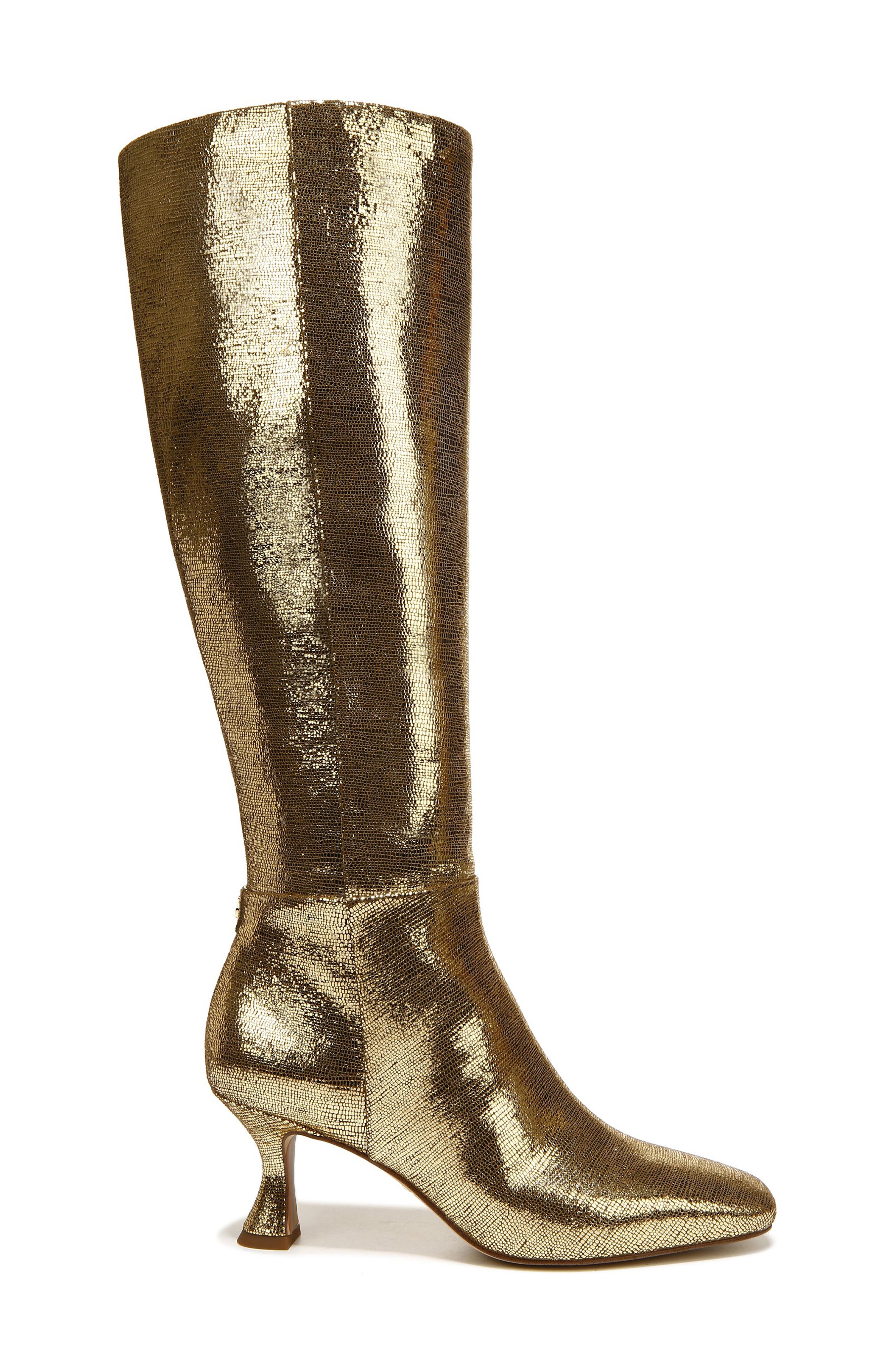 Leigh Knee High Boot, Alternate, color, GOLD DISCO