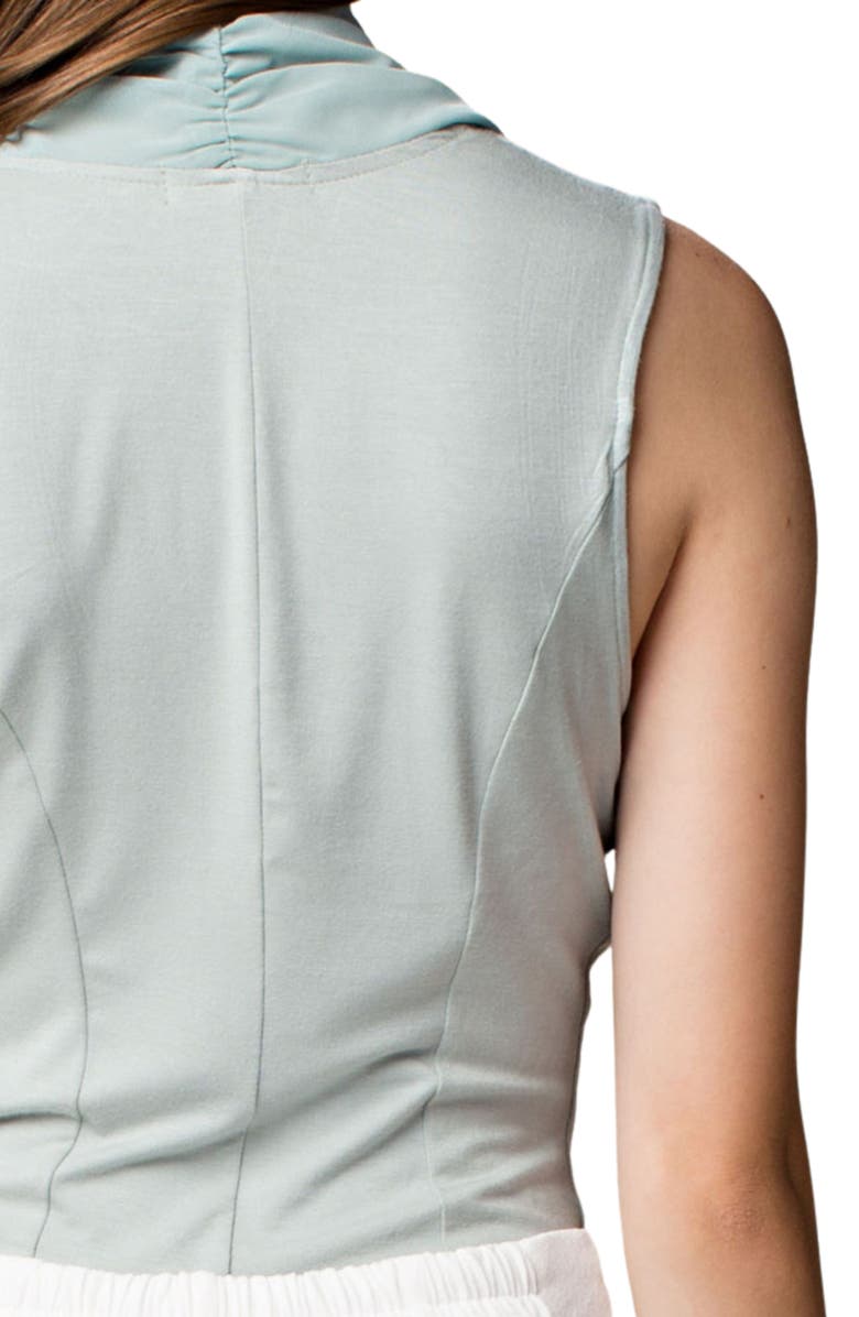 WISHLIST Layered Surplice V-Neck Bodysuit, Alternate, color, Dark Aqua