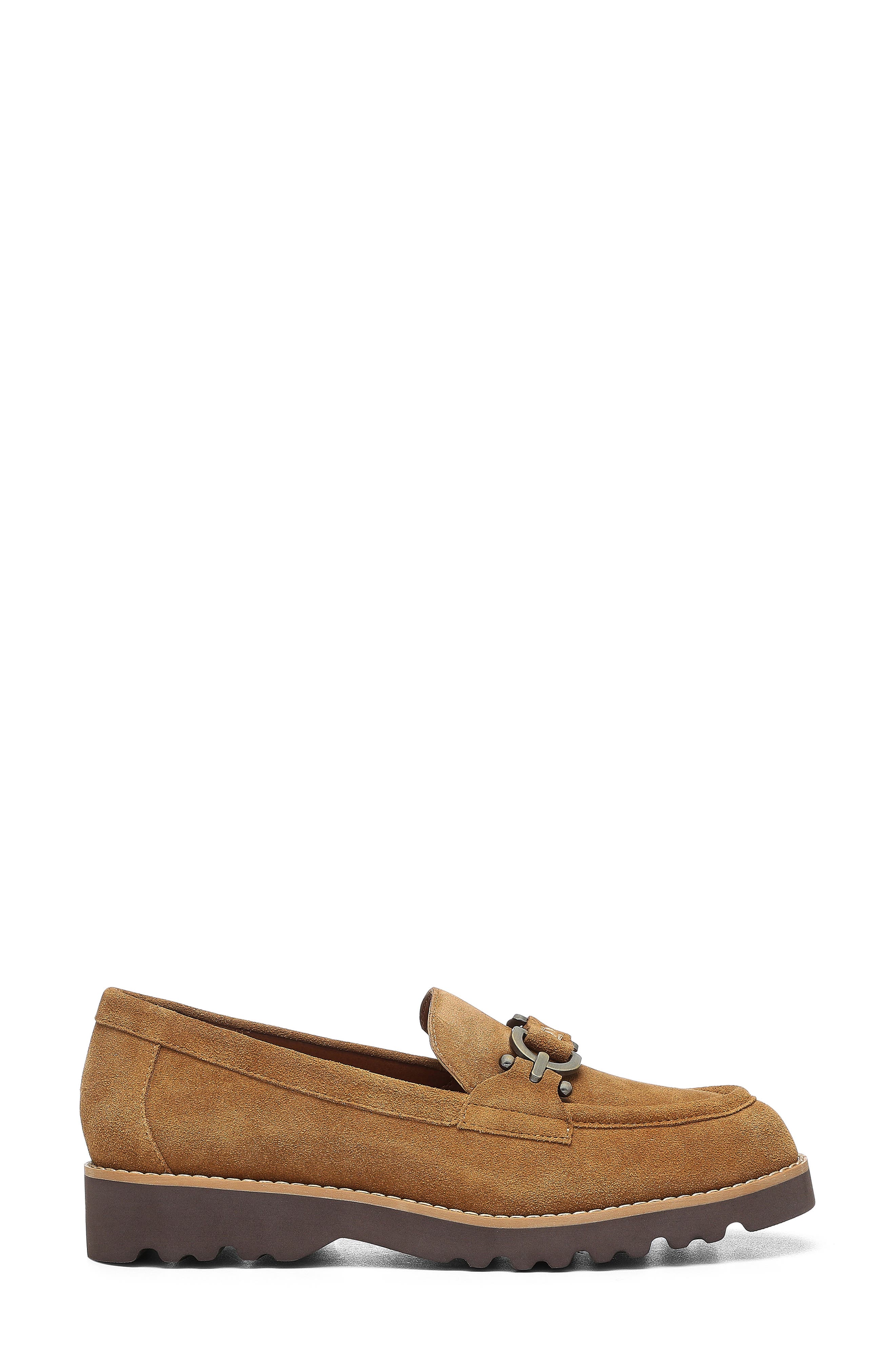 Clio Slip-on Chunky Loafer, Alternate, color, SADDLE
