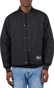 PLEASURES X Zero Skateboards Thomas Quilted Bomber Jacket