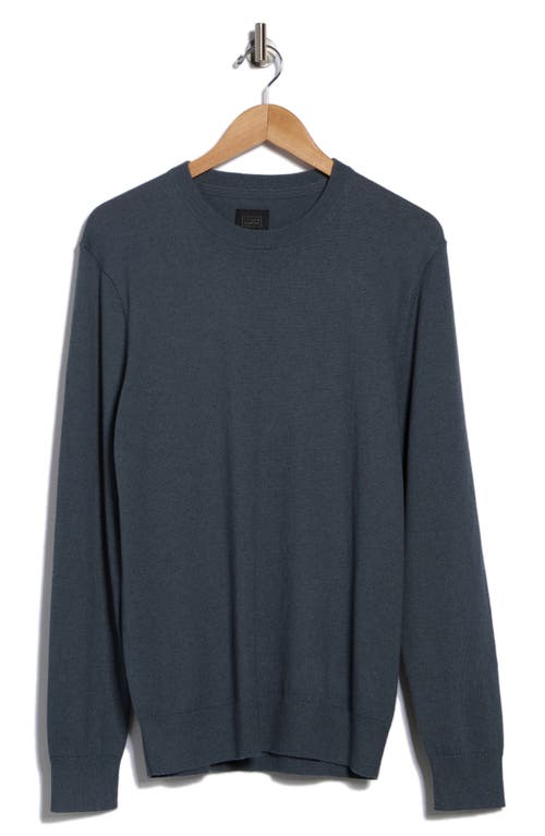 14th & Union Organic Cotton & Cashmere Blend Crewneck Sweater In Blue