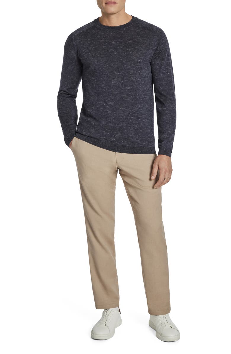 Jack Victor Bailey Merino Wool Blend Sweatshirt, Alternate, color, Navy