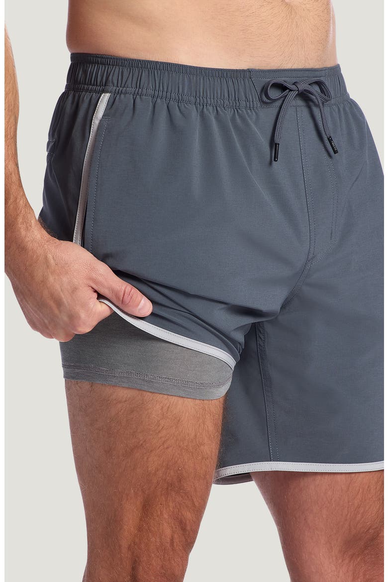 Downshore Swim Trunks, Alternate, color, STORM CLOUD