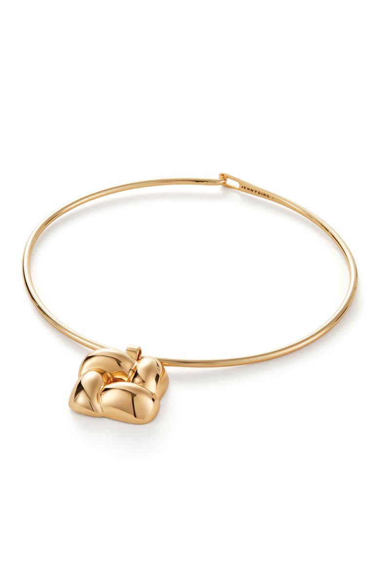 Woven Square Collar Necklace, Alternate, color, HIGH POLISH GOLD