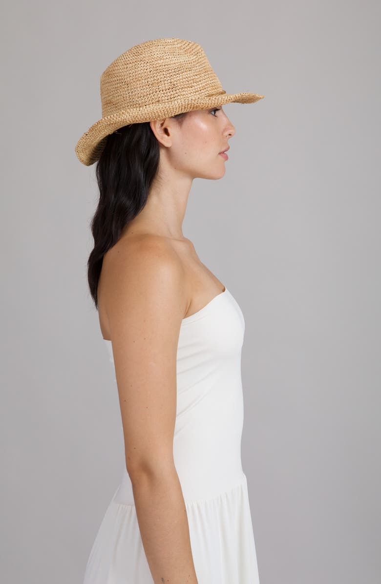 Eugenia Kim Winona Raffia Cowboy Hat, Alternate, color, Camel