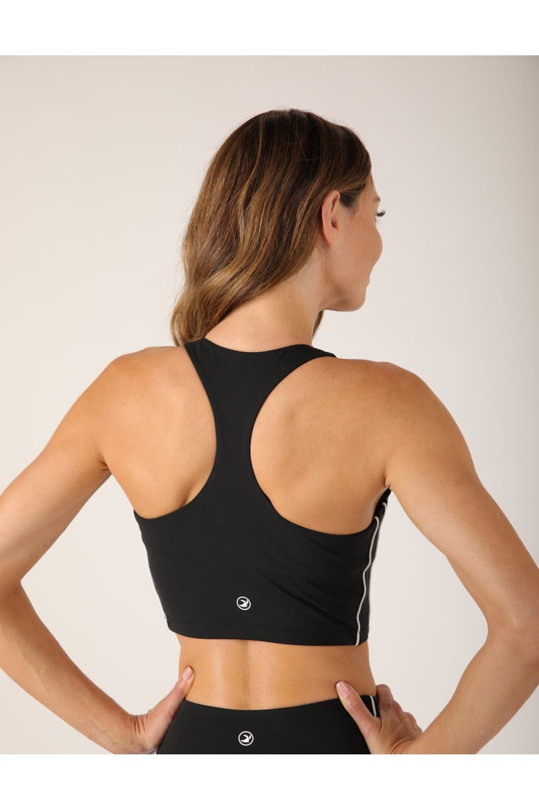 Power Stride Bra, Alternate, color, Black/White