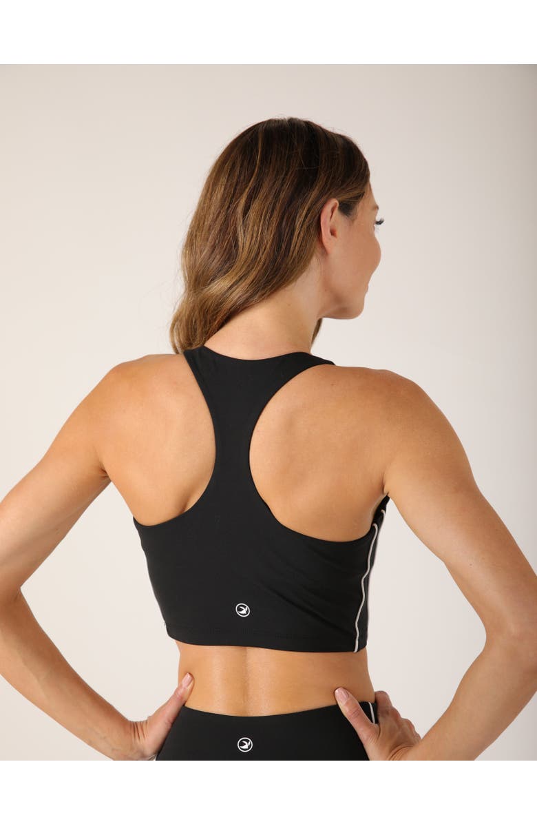 GLYDER Power Stride Bra, Alternate, color, Black/White
