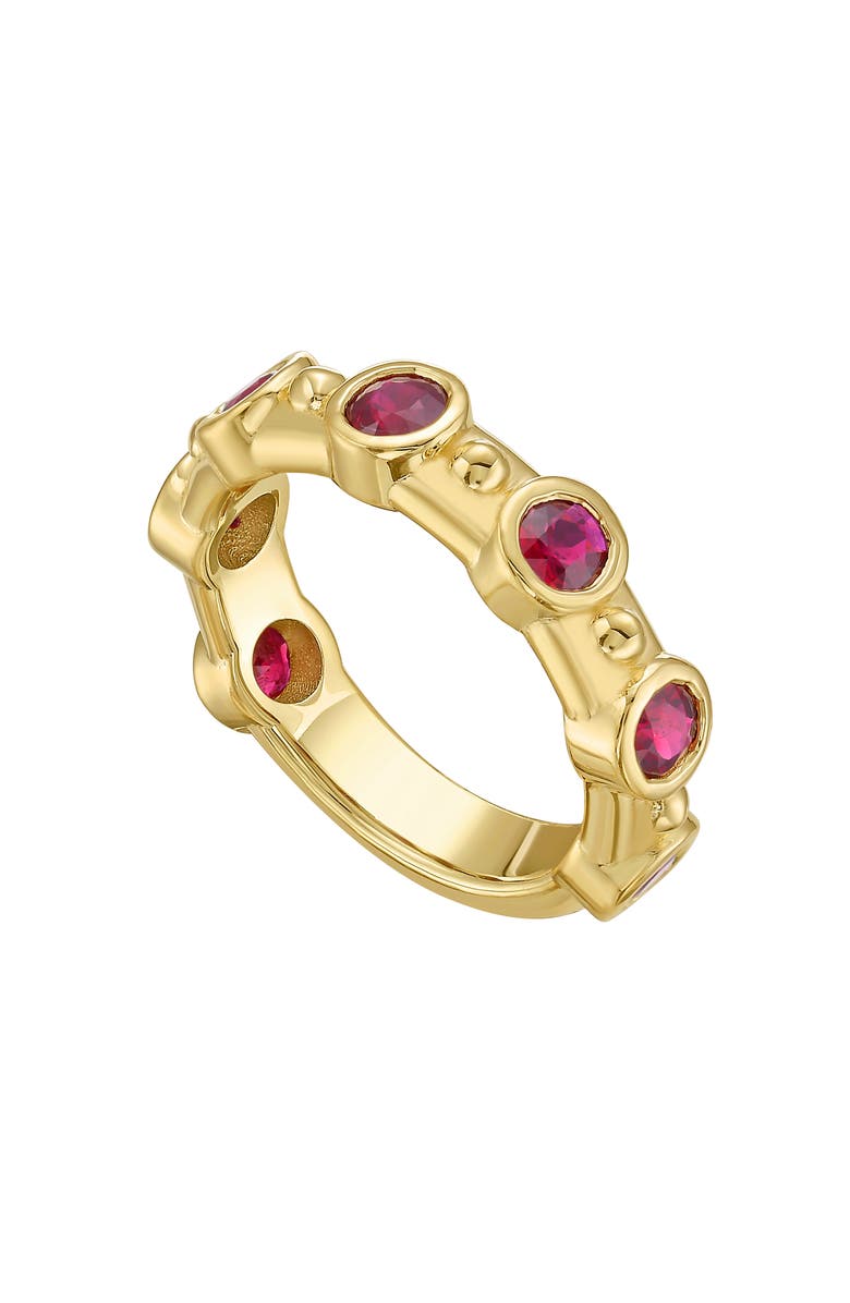 Lionheart 14K Gold Aurelia Ruby Ring, Main, color, Gold