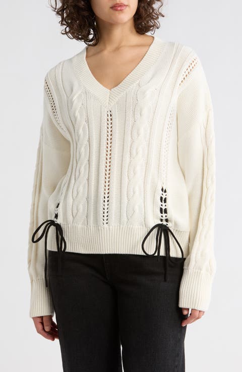 V-Neck Pullover Sweater