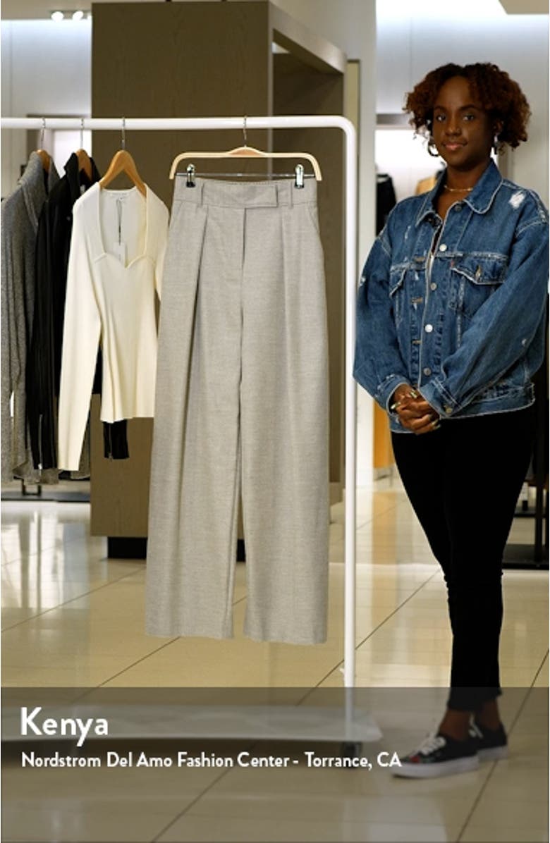 Wide Leg Flannel Trousers, sales video thumbnail
