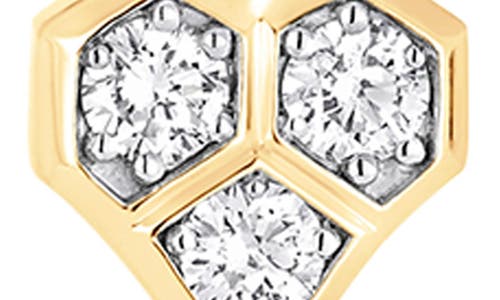 Sara Weinstock Honeycomb Stud Earrings In Yellow Gold