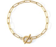 Mint & Lily Toggle Clasp Paperclip Chain Bracelet