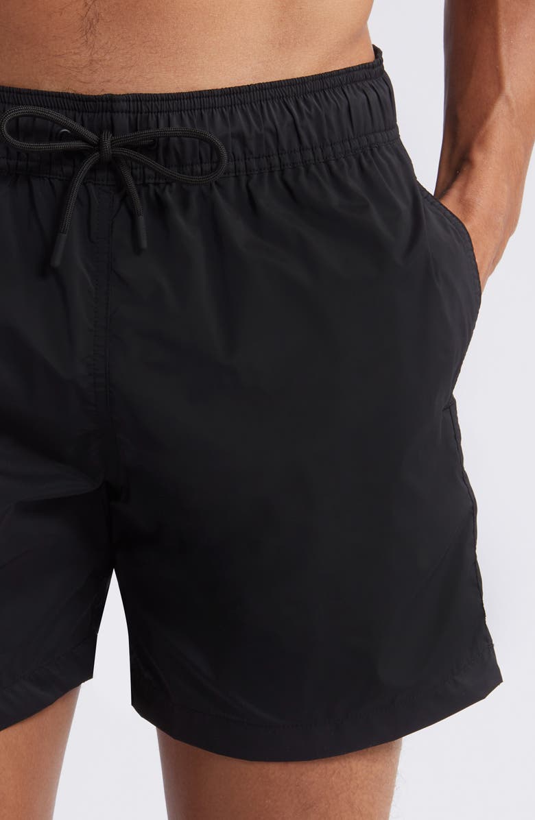 Frescobol Carioca Salvador Swim Trunks, Alternate, color, Black