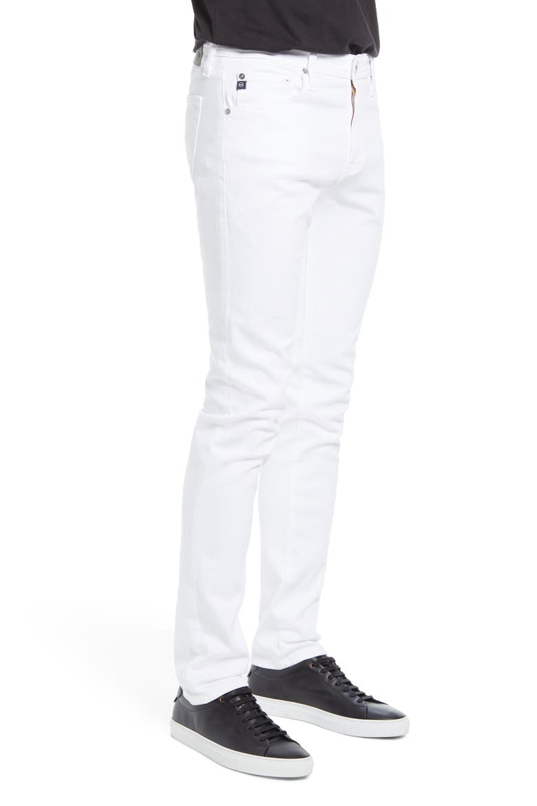 Tellis Slim Fit Stretch Jeans, Alternate, color, WHITE