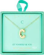 Leith 3D Initial Pendant Necklace