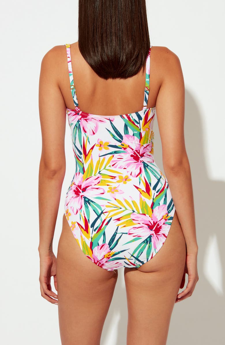 BLEU by Rod Beattie Beachy Keen Shirred One-Piece Swimsuit, Alternate, color,