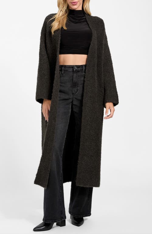 Guess Beniko Bouclé Longline Cardigan In Multi