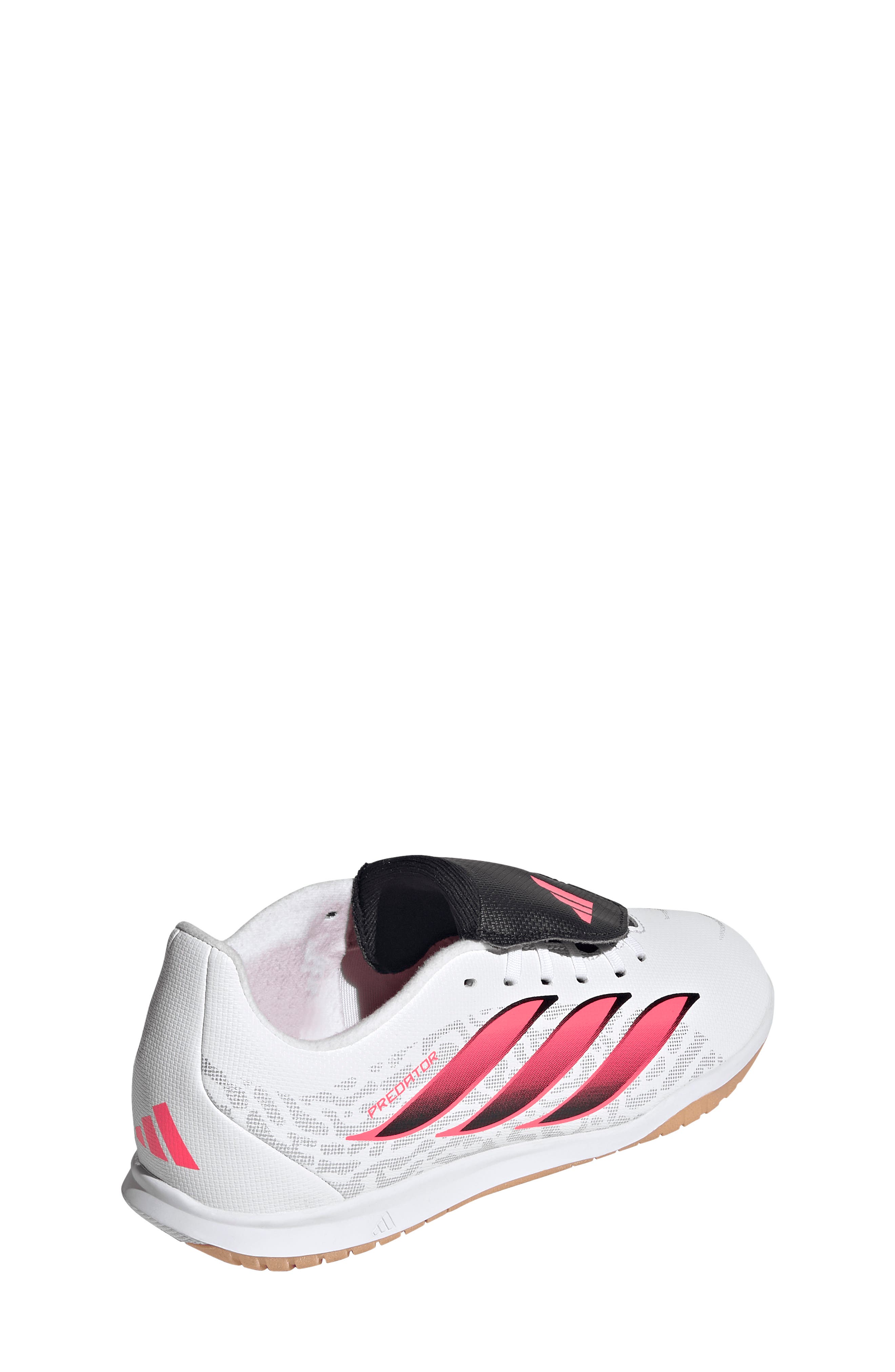 Kids' Predator Club Foldover Tongue Sala Indoor Soccer Shoe, Alternate, color, WHITE/ TURBO/ BLACK 4