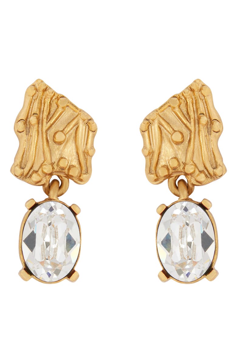 Oscar de la Renta Crystal Drop Earrings, Main, color, 