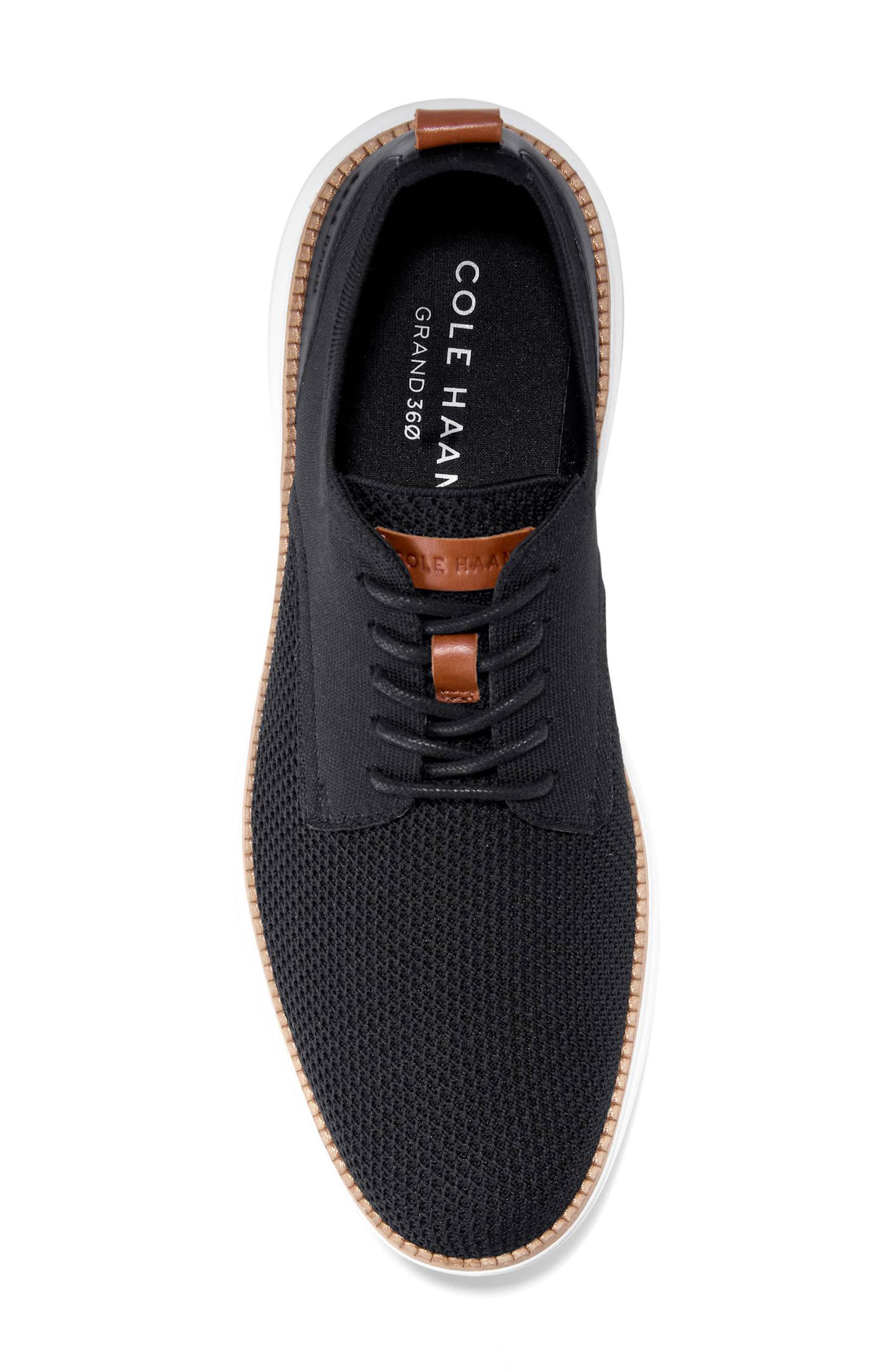 Cole Haan Grand Hurrion Stitchlite<sup>™</sup> Plain Toe Oxford, Alternate, color, Black Nmbs Cld Ivr