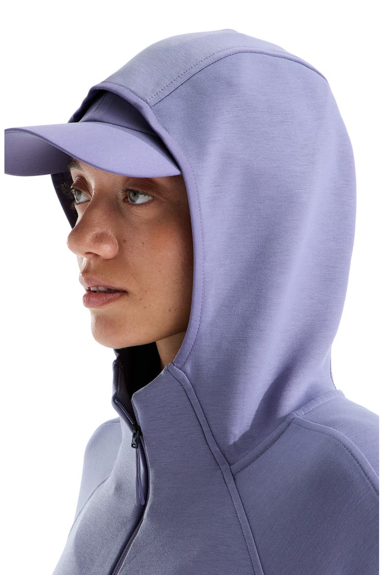 Jaida FlashDry-XD Half Zip Hoodie, Alternate, color, GROUNDED PLUM