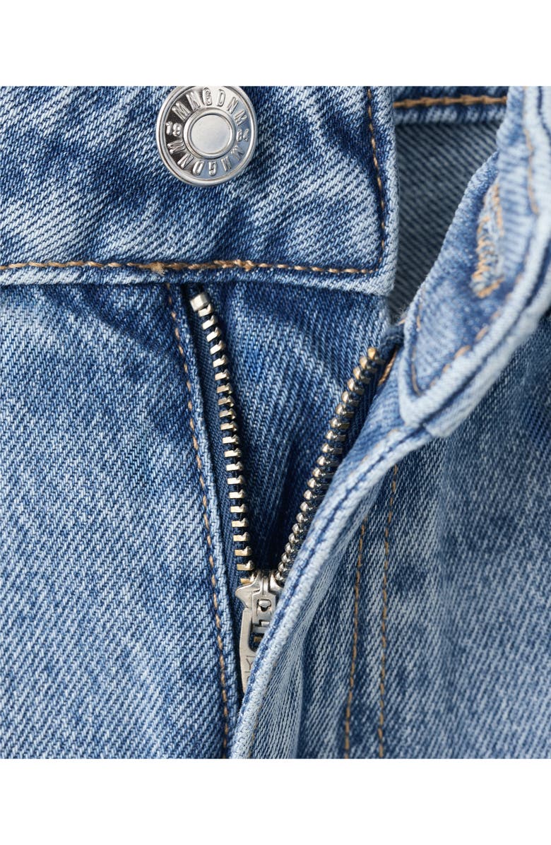 MANGO River Straight Leg Nonstretch Jeans, Alternate, color, Medium Blue