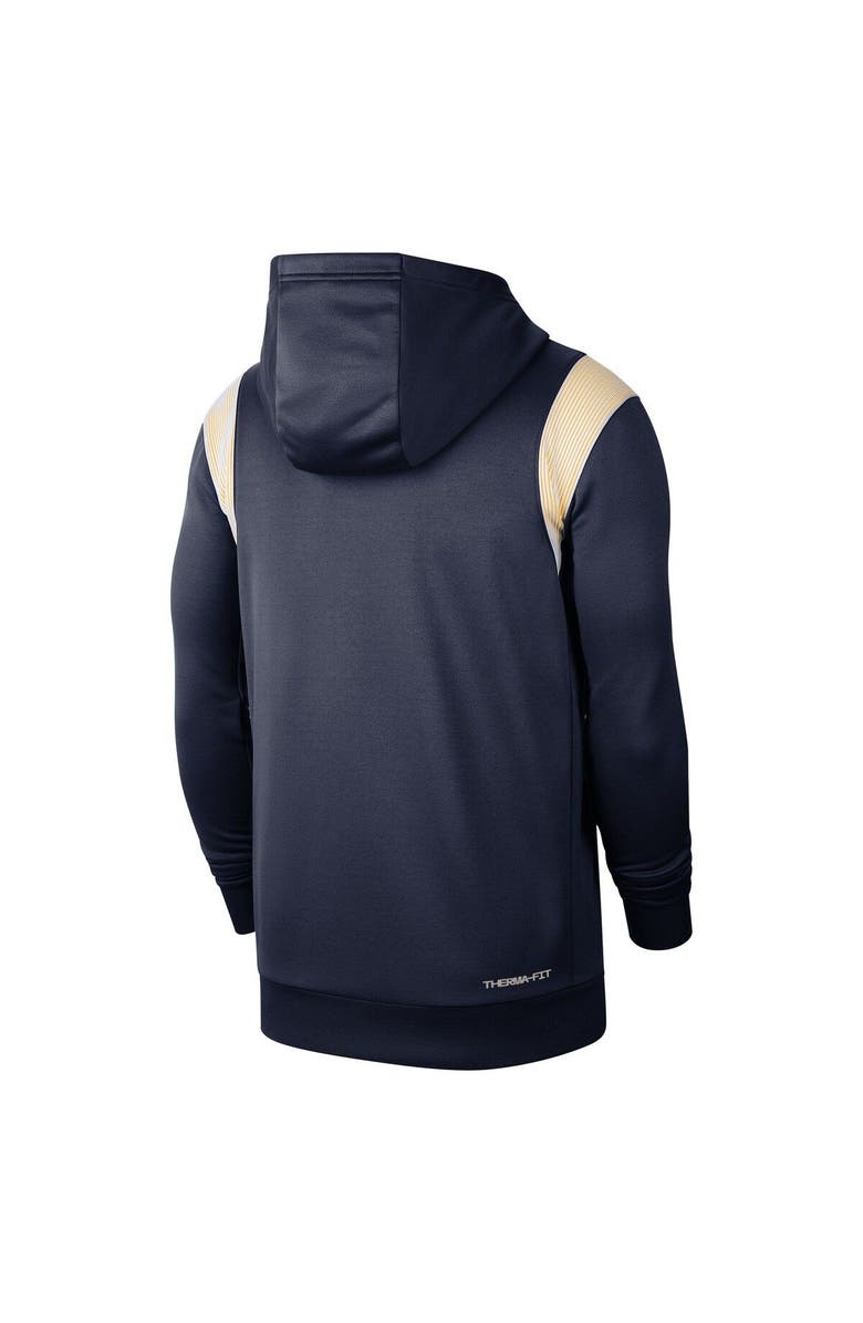 Nike Men's Nike Navy West Virginia Mountaineers 2022 Game Day Sideline Performance Pullover Hoodie, Alternate, color, 