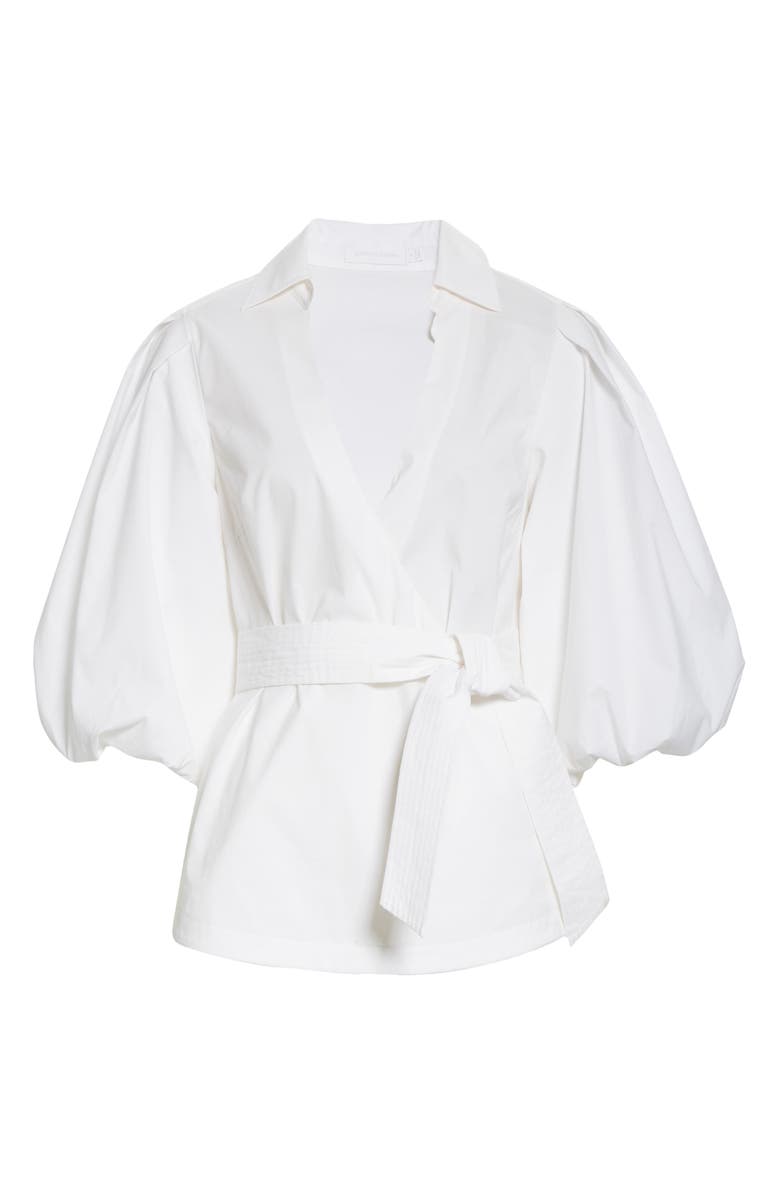 Simkhai Jonathan Simkhai Waverly Puff Sleeve Blouse, Alternate, color, 