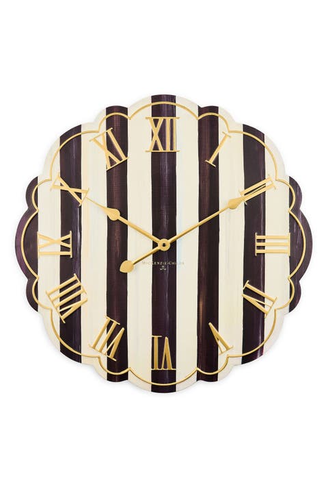 Courtly Stripe Wall Clock