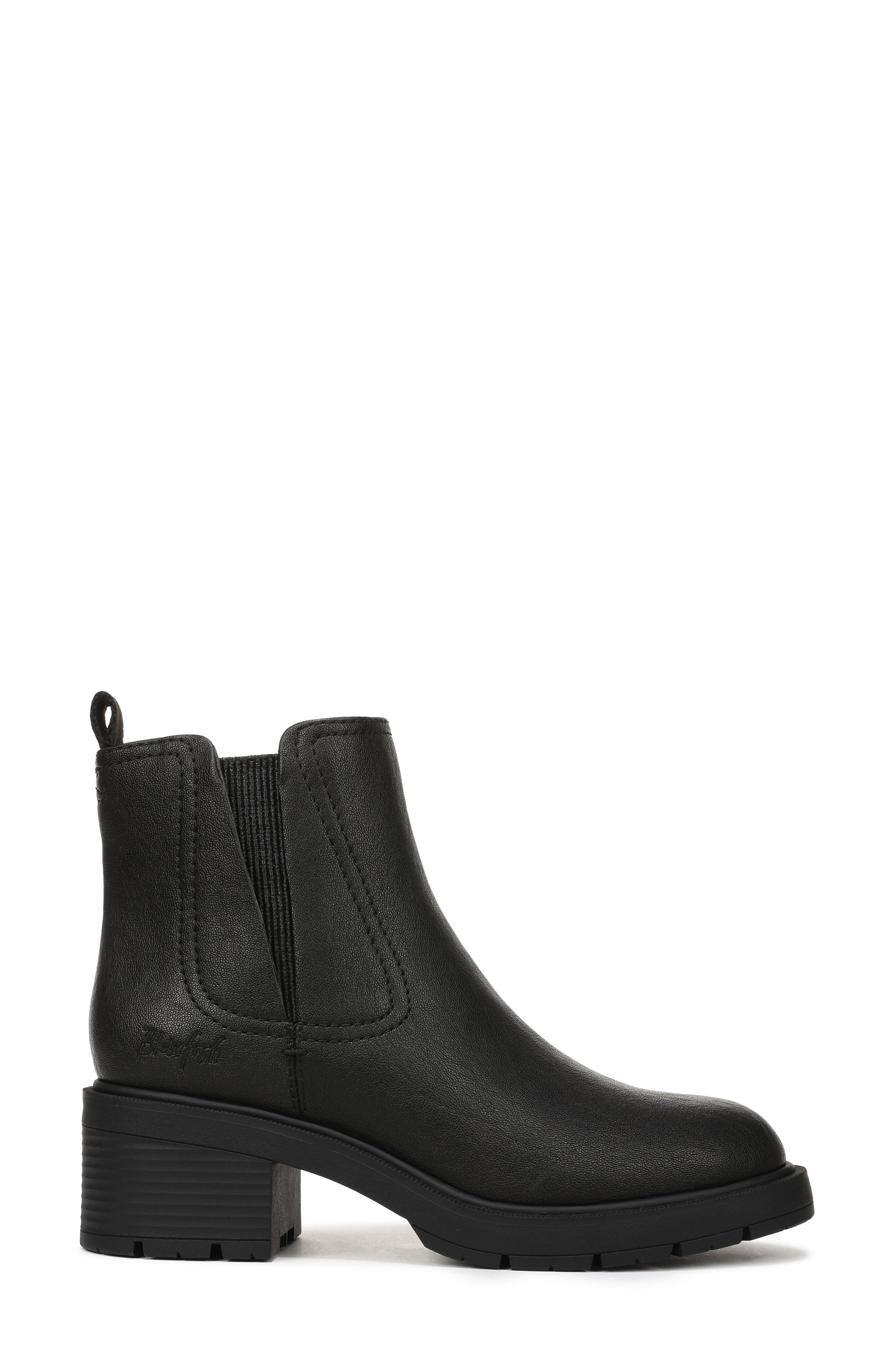 Frances Faux Leather Bootie, Alternate, color, BLACK FAUX LEATHER