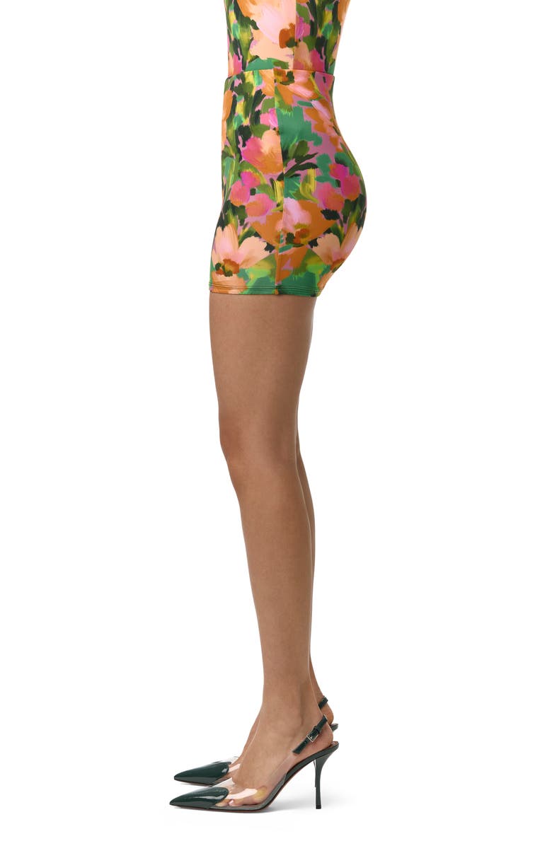 Naked Wardrobe Naked Floral Print Knit Miniskirt, Alternate, color, Secret Garden