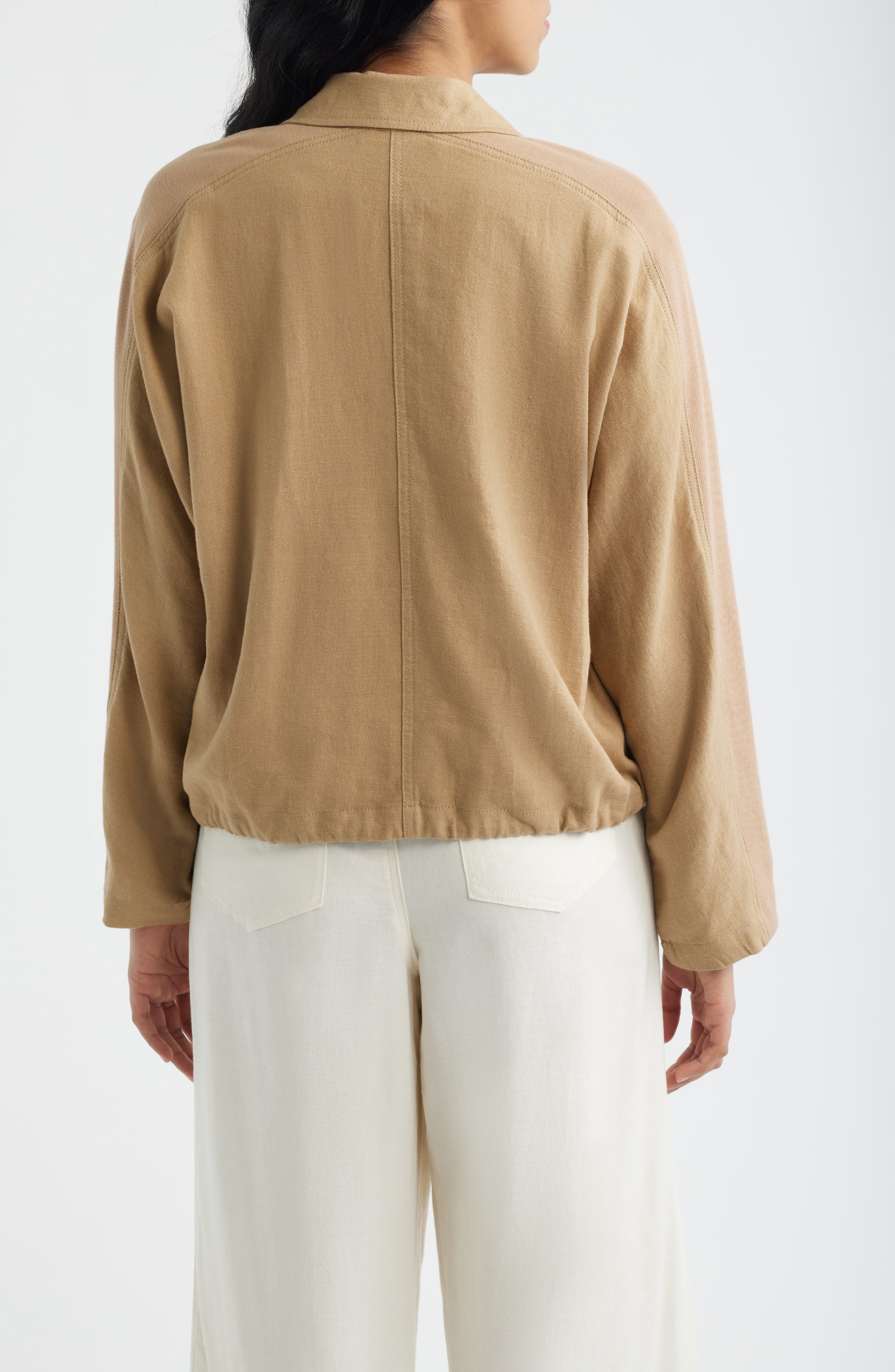 Женские CITY BLUES Crop Dolman Sleeve Shirt Jacket — фото 2