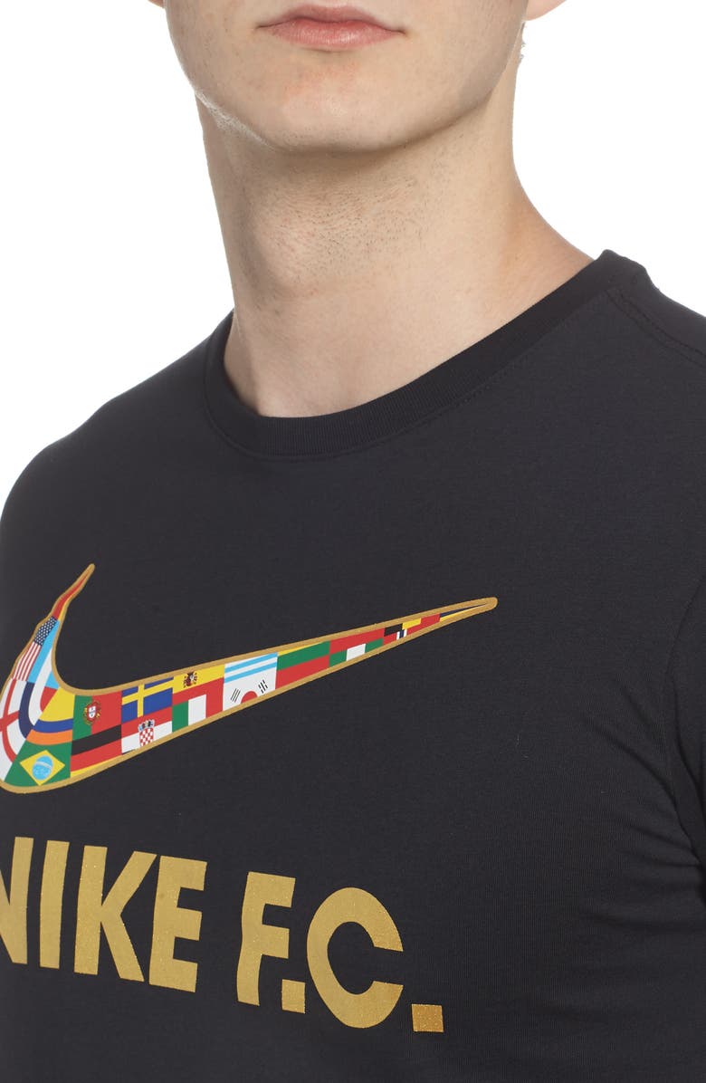 Nike F.C. Swoosh Flag Graphic T-Shirt, Alternate, color,