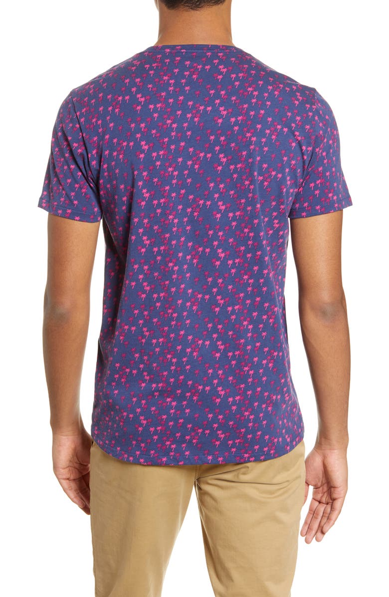 Bonobos Slim Fit Palm Flurry Pocket T-Shirt, Alternate, color,
