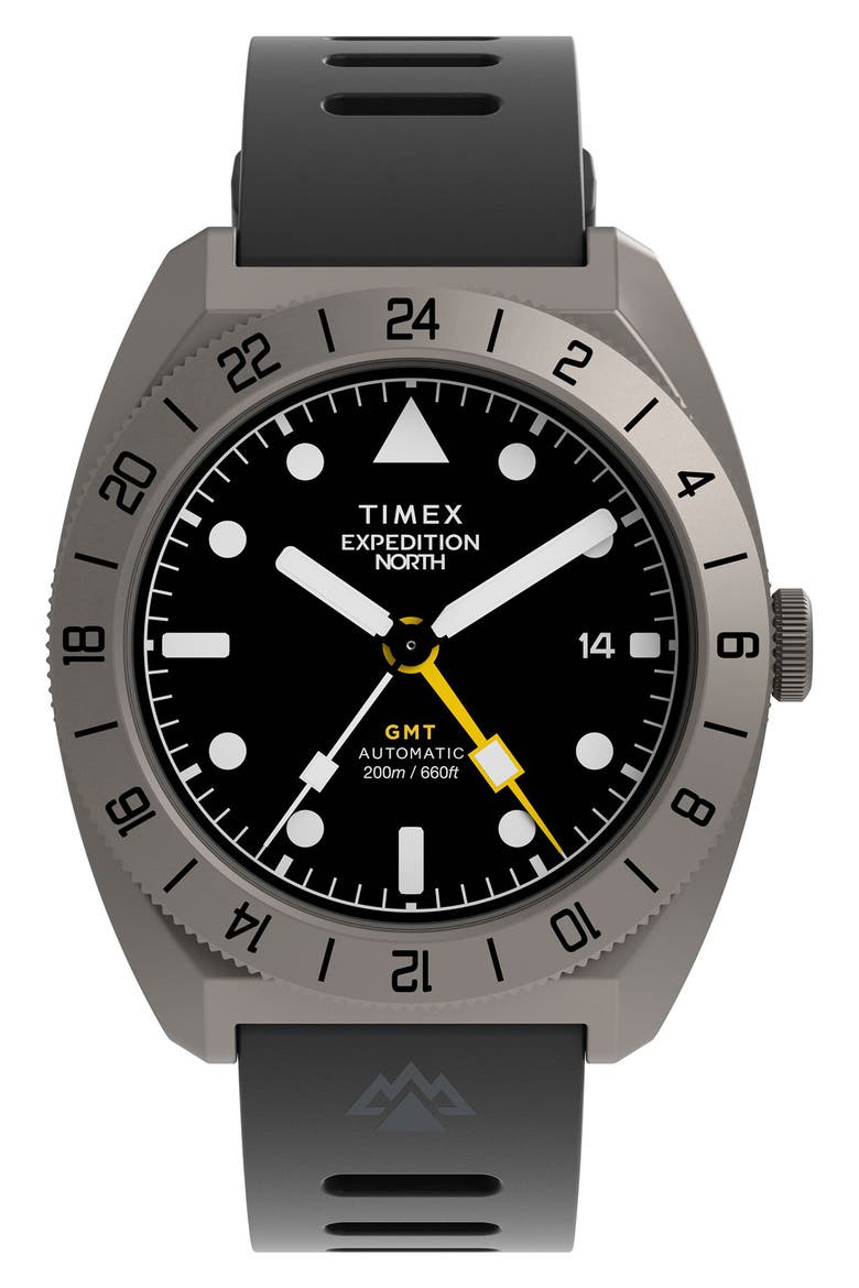 Timex® Expedition North® GMT Titanium Automatic Silicone Strap