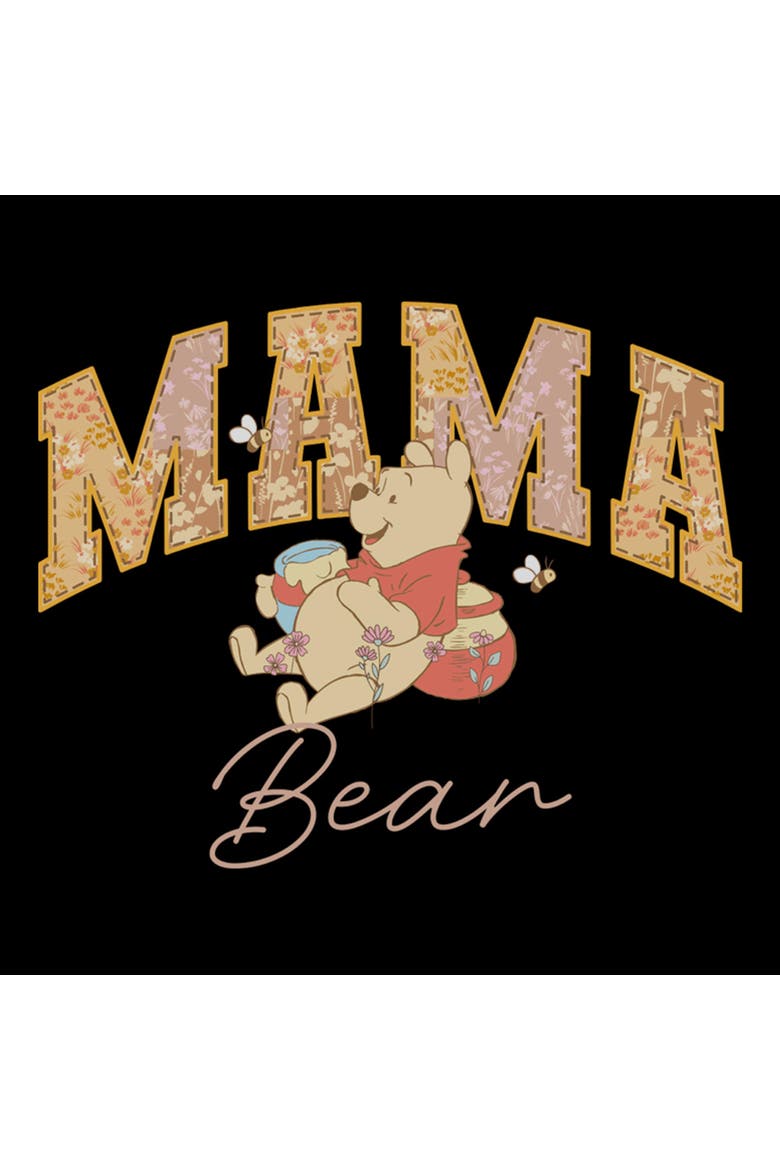 Women's Collegiate Mama Bear Short Sleeve Graphic T-Shirt, Alternate, color, Black