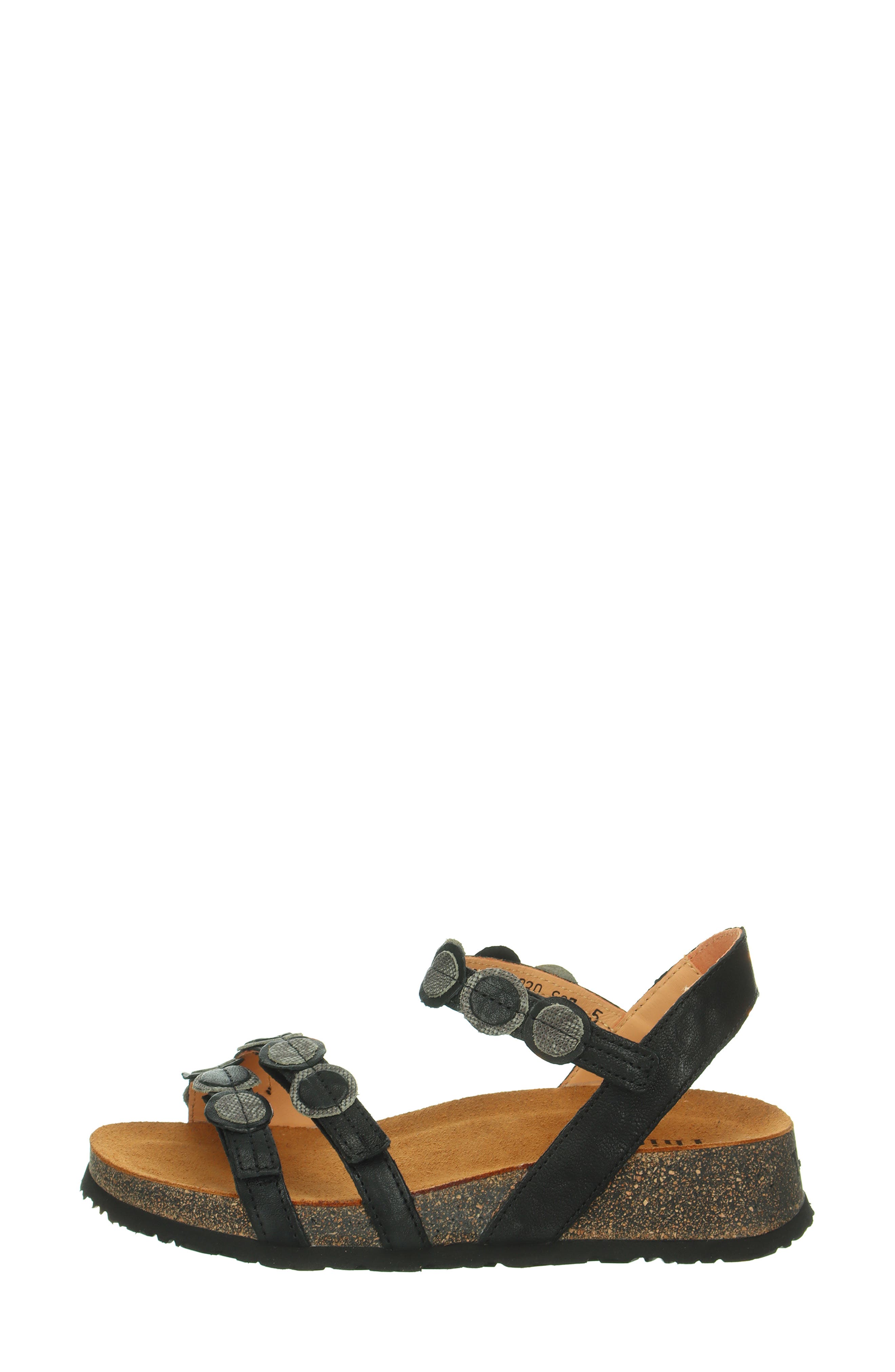 Think! Koak Ankle Strap Sandal, Alternate, color, Black