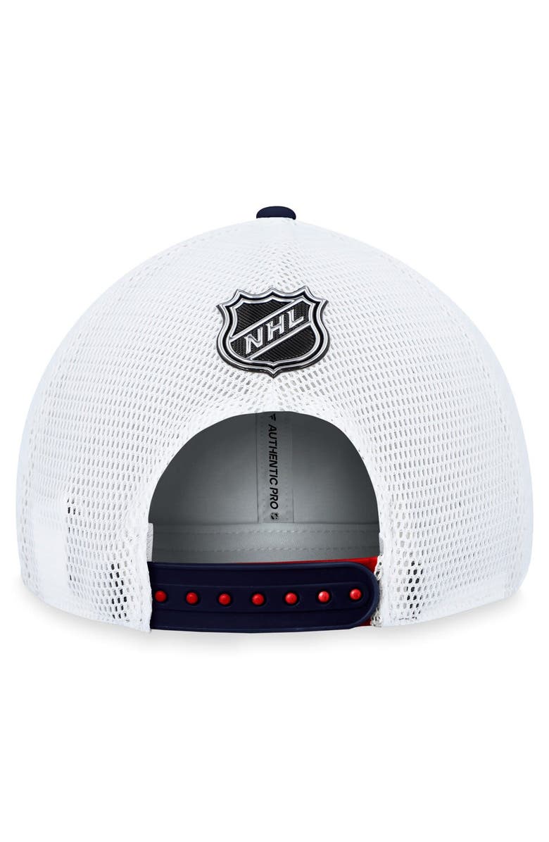 FANATICS Men's Fanatics Branded  Red Montreal Canadiens Authentic Pro Rink Trucker Adjustable Hat, Alternate, color, 