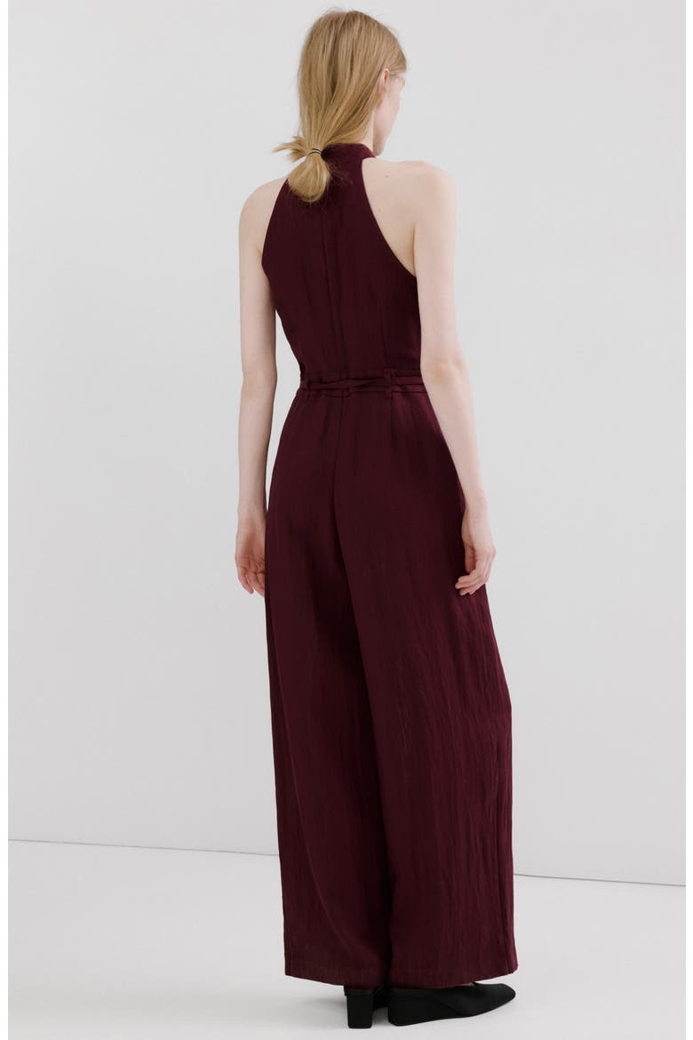 Sleeveless Wide Leg Jumpsuit, Alternate, color, WINE