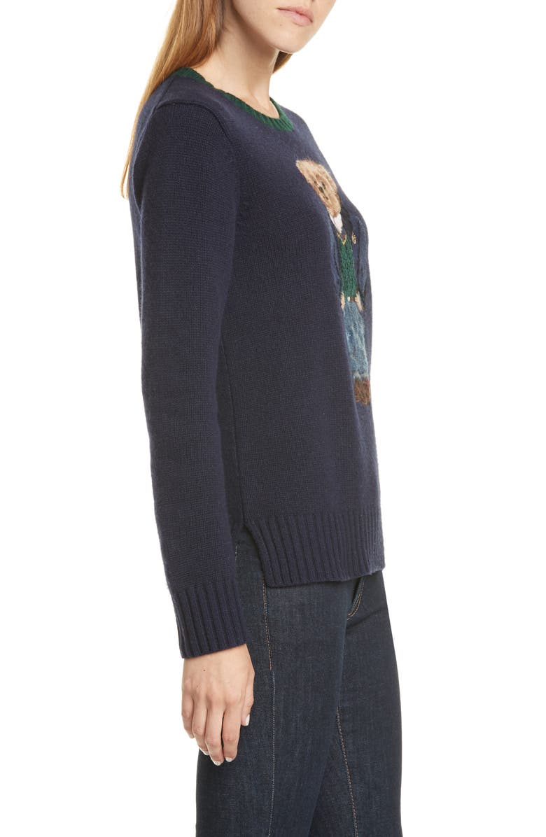 Polo Ralph Lauren Bear Wool Sweater, Alternate, color,