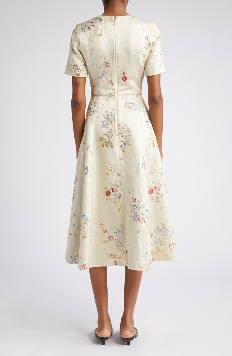 Adam Lippes Eloise Floral Jacquard Dress, Alternate, color, 